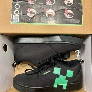 Heelys Minecraft Black with Neon Green Accents